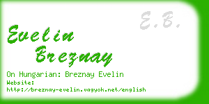 evelin breznay business card